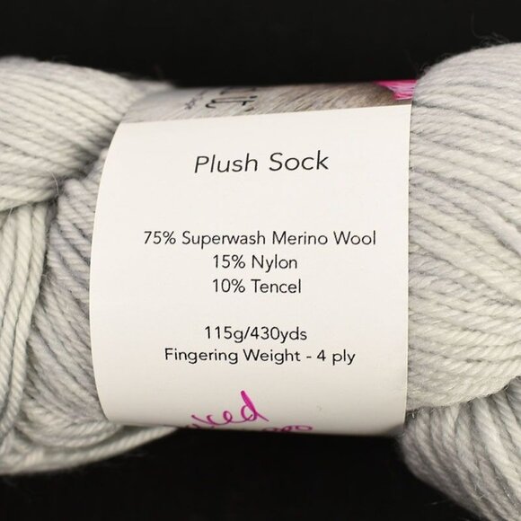 Lolo Did It Hand Dyed Yarn Plush Sock Fingering Weight 4 Ply 430 Yds Naked Hippo - Picture 3 of 4